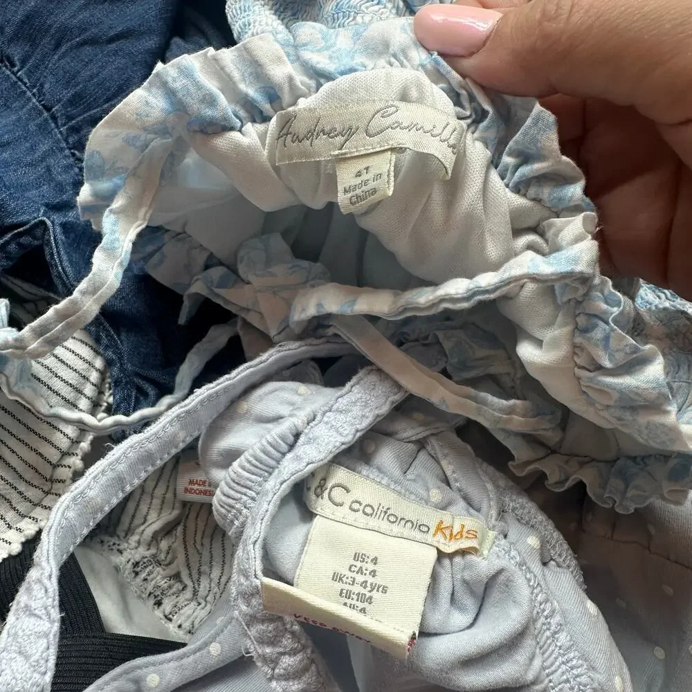 5 Piece Bundle Lot Cat & Jack Calvin Klein Audrey Camille Boho Summer Dress 4T
